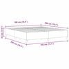 vidaXL Boxspringbett Dunkelgrau 180 x 200 cm Samt