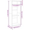 vidaXL Kleiderschrank Sonoma-Eiche 80x50x200 cm Holzwerkstoff