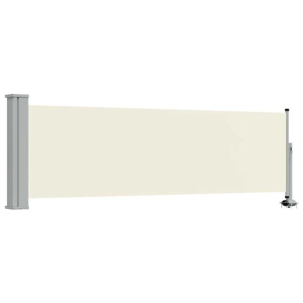vidaXL Ausziehbare Seitenmarkise 80&times;300 cm Creme