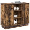 vidaXL LED-Sideboard Ger&auml;ucherte Eiche 90 x 32 x 75 cm Holzwerkstoff