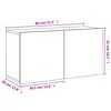 vidaXL TV-Wandschrank Sonoma-Eiche 80x30x41 cm