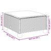 vidaXL 6-tlg. Garten-Sofagarnitur mit Kissen Beige Poly Rattan