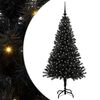 vidaXL Weihnachtsbaum Schwarz 150 cm PVC