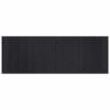 vidaXL Teppich Rechteckig Schwarz 70x200 cm Bambus