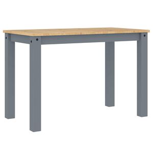 vidaXL Esstisch PANAMA Grau 112x60x75 cm Massivholz Kiefer