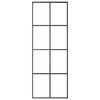 vidaXL Schiebetür mit Beschlag 76x205 cm ESG-Glas & Aluminium