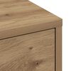 vidaXL Badschrank Schmal mit Rollen Artisan-Eiche Holzwerkstoff