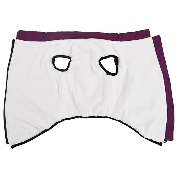 vidaXL Hundemantel mit Geschirr Wasserdicht Reflektierend Lila L48