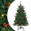 vidaXL K&uuml;nstlicher Weihnachtsbaum mit 150 LEDs mit St&auml;nder Gr&uuml;n 150 cm