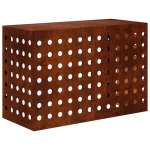 vidaXL Klimaanlagenabdeckung Rostoptik 90 x 40 x 60 cm Wetterfeststahl