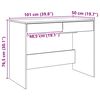 vidaXL Schreibtisch Artisan-Eiche 101x50x76,5 cm Holzwerkstoff