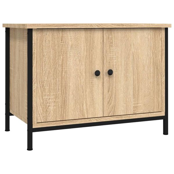 vidaXL TV-Schrank mit Türen Sonoma-Eiche 60 x 35 x 45 cm Holzwerkstoff