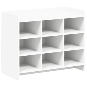 vidaXL Schuhschrank mit Speicher Wei&szlig; 85 x 39,5 x 70 cm Holzwerkstoff