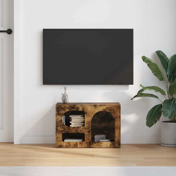vidaXL TV-Schr&auml;nk Ger&auml;ucherte Eiche 60 x 35 x 40 cm Holzwerkstoff