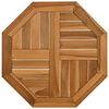 vidaXL Tischplatte 50x50x2,5 cm Achteckig Massivholz Teak
