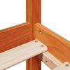 vidaXL Massivholzbett ohne Matratze Wachsbraun 120x190 cm Kiefernholz