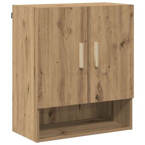 vidaXL Wandschrank 60 x 31 x 70 cm Holzwerkstoff Kunsthandwerk Eiche