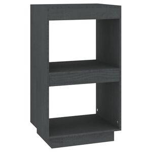 vidaXL B&uuml;cherregal Grau 40x35x71 cm Massivholz Kiefer