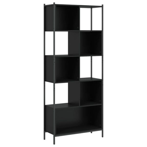 vidaXL B&uuml;cherregal Schwarz 72x28x172 cm Holzwerkstoff