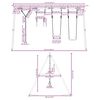vidaXL Schaukel-Set mit Schaukelsitzen Trapez und Kletterschaukel