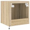 vidaXL TV-Wandschrank mit LED-Leuchten Sonoma-Eiche 40,5x35x40 cm