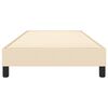 vidaXL Boxspringbettgestell Creme 100x200 cm Stoff