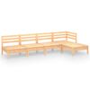 vidaXL 5-tlg. Garten-Lounge-Set Massivholz Kiefer