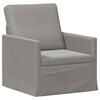 vidaXL Einzelsofa Hellgrau 70 x 81 x 82 cm Samt (V)