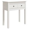 vidaXL Konsolentisch Wei&szlig; 70x35x75 cm Massivholz Kiefer