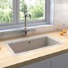vidaXL Küchen-Spüle Beige 79 x 50 x 31 cm Granit