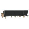 vidaXL Schlafsofa in L-Form Dunkelgrau 279x140x70 cm Stoff
