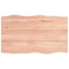 vidaXL Tischplatte 100x60x(2-4) cm Massivholz Behandelt Baumkante