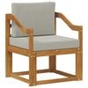 vidaXL Outdoor-Sofa Massives Akazienholz und Polyester