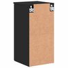 vidaXL Badezimmerschrank Wandmontiert Schwarz 30 x 31,5 x 61 cm