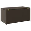 vidaXL Gartenbox Poly Rattan 100x50x50 cm Braun