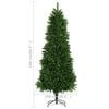 vidaXL Künstlicher Weihnachtsbaum Naturgetreue Nadeln 240 cm Grün