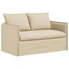 vidaXL Sofa 2 pcs Creme 196 x 82 x 85 cm Stoff