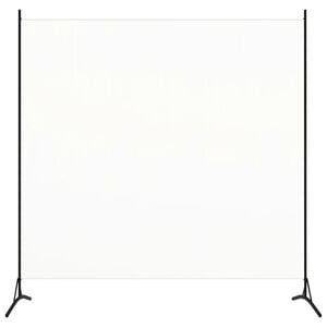 vidaXL Raumteiler Wei&szlig; 175x180 cm Stoff