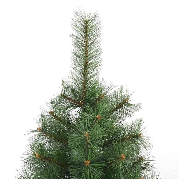 vidaXL Künstlicher klappbarer Weihnachtsbaum Grün 240 cm PVC, Stahl