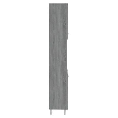 vidaXL Badschrank Grau Sonoma 30x30x179 cm Holzwerkstoff