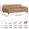 vidaXL Hundebett Braun 90x53x30 cm Samt