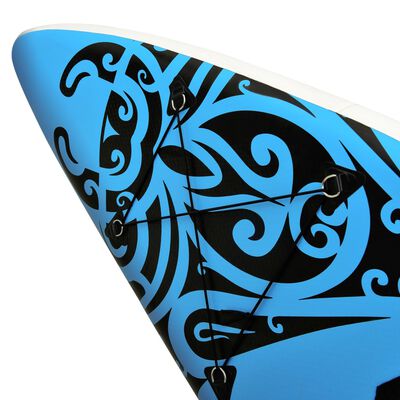 vidaXL SUP-Board-Set Aufblasbar 320x76x15 cm Blau