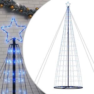 vidaXL LED Weihnachtsbaum 1534 LEDs Blau 500 cm