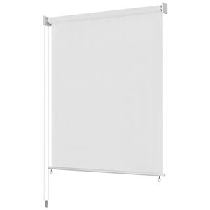 vidaXL Au&szlig;enrollo 245 (B) x 140 (H) cm Wei&szlig;