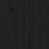vidaXL Sideboard Schwarz 230x35x80 cm Massivholz Kiefer
