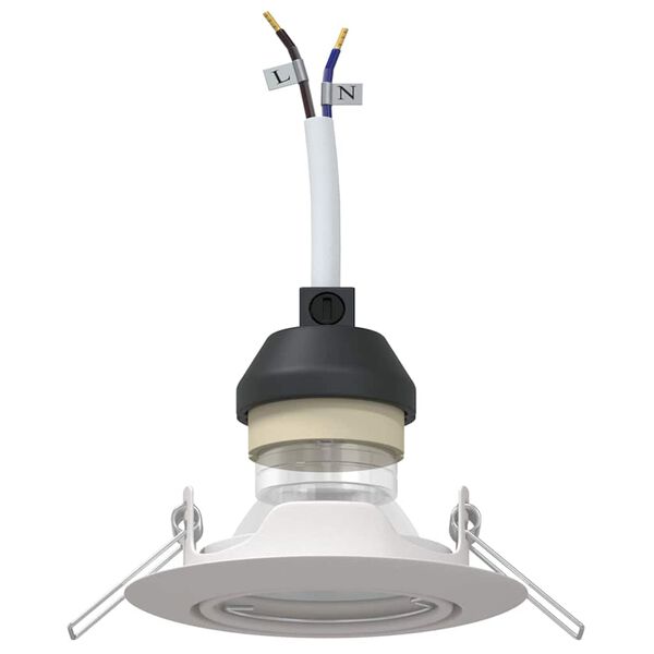 vidaXL Spotlight 12 pcs Wei&szlig; 9 x 9 x 2,5 cm Metall