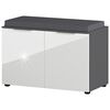 Germania Schuhbank GW-Rimini 75x40x48 cm Graphit und Wei&szlig;