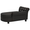vidaXL Hundesofa Schwarz 83x45x42 cm Kunstleder