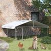 vidaXL Outdoor-Hundezwinger mit Dach 300x300x150 cm