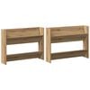 vidaXL Schuhschrank 2 stk. 81 x 18 x 60 cm Holzwerkstoff Artisan-Eiche